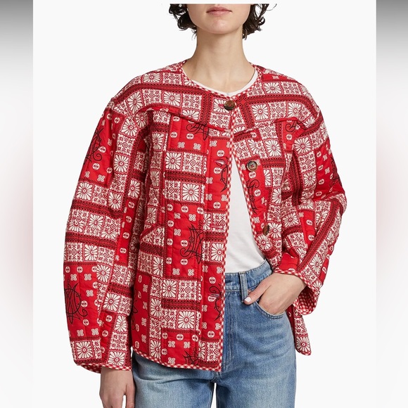 NWT Damson Madder - Macy Reversible Cotton Quilted Jacket - Picture 3 of 12